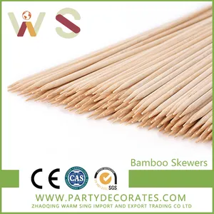 Heat Resistance bbq satay sticks Bamboo Skewers