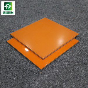 600x600 300x300 doble capa pulido baldosas de porcelana naranja color esmaltado piso y pared tils - Product Image 1