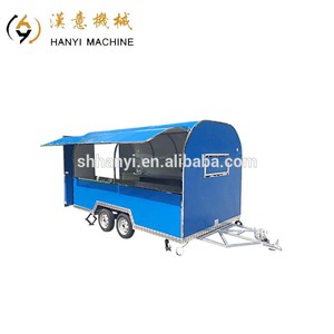 Móvil de acero inoxidable perro caliente expendedoras carro remolque helado Foodtruck con gran calidad - Product Image 6
