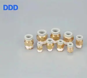 brass pc straight kq2h smc type pneumatic fittings connectors