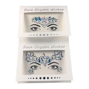 Bijoux <span class=keywords><strong>de</strong></span> maquillage pour les yeux en acrylique Bindi Face Gems Crystal Stickers pour festivals et fêtes-Caractéristique temporaire - Product Image 4