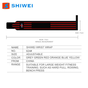 SHIWEI-624 # Fabrikant prijs Gym weightling Pols bandjes wraps pols brace - Product Image 6