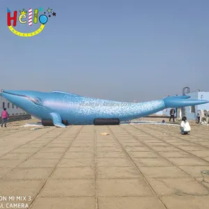 Quảng cáo khuyến mãi Hot bán bơm hơi Khổng Lồ màu xanh cá voi