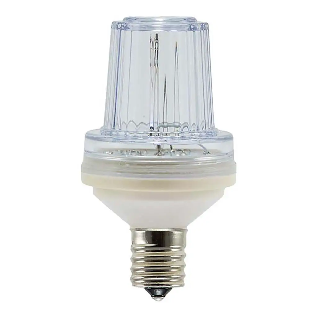 120V E17 C9 LED Strobe Light Bulb Cool White