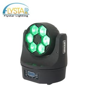Pièces centrales de décoration de mariage 15W, Led <span class=keywords><strong>lavage</strong></span>, 4 en 1, yeux d'abeille, Mini faisceau, tête mobile, 6 pièces - Product Image 3