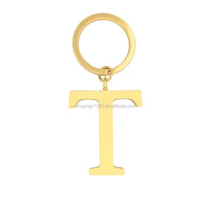 Yiwu Metal Key Chain Suppliers Initial Letter T Keychains & Key Holder