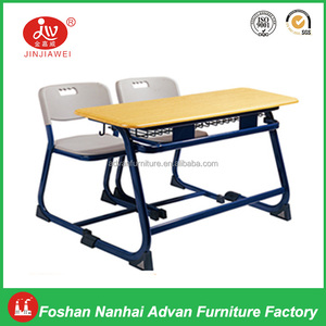 Estilo <span class=keywords><strong>estudio</strong></span> ergonómico doble 2 del estudiante de la escuela doble asiento muebles de escritorio y silla para estudiantes - Product Image 3