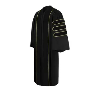 Gaun Wisuda Hitam Gaun Universitas Cambridge Kustom - Product Image 3