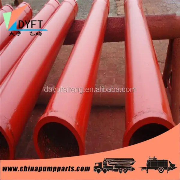 dn125 (5 inch)*3m st52 concrete pump delivery reducing pipe best products