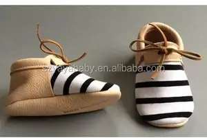 YAYA BAMBINO personalizzato banda in bianco e nero di buona qualità <span class=keywords><strong>scarpe</strong></span> bambino mocassini - Product Image 1