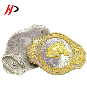 Fibbia per Cintura Personalizzata, Produttore di Fibbie 3D in Ottone Dorato, Logo in Rilievo di Lusso, Stile Cowboy Western per Uomo - Product Image 2