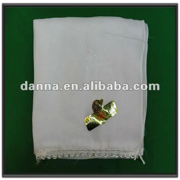 islamic head covers-white scarf 2017 White Simple Yashmagh