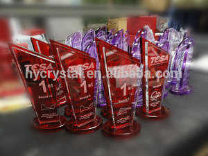 عالية الجودة الكريستال اليد الكأس مخصصة أحمر أو أخضر جائزة - Product Image 2