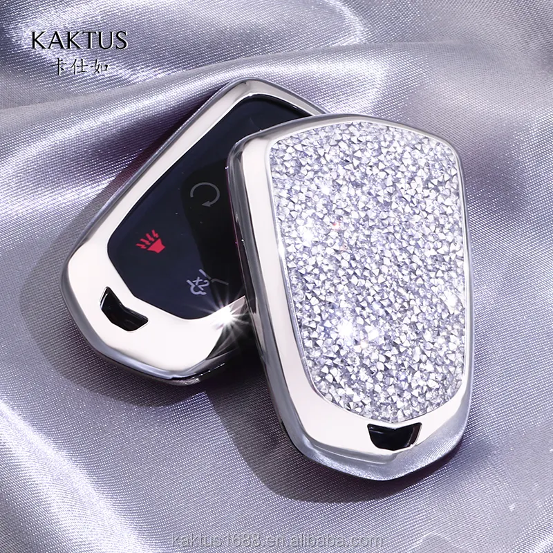 For Cadillac ATS-L XT5 CT6 XTS CTS ATS XT4 Car Key Case PC Diamond Crystalprotect Cover Carキーシェル