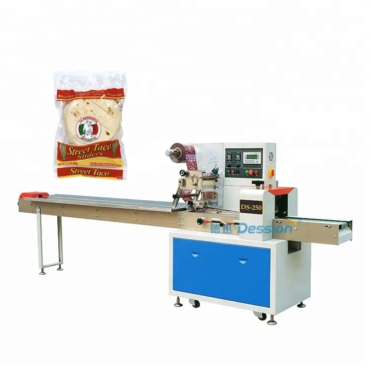 Automatische Cookies Pie Tortillas Verpackung Maschine