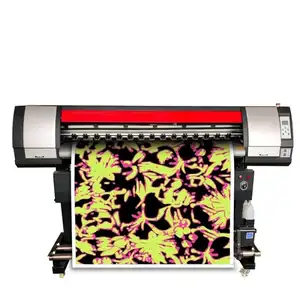 De impressora eco solvente 3.2 m 1440 dpi Máquina de Impressão Da Bandeira do Cabo Flexível