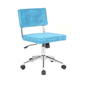 Haute Qualité Bas <span class=keywords><strong>Dossier</strong></span> Rembourrés Buff Jaune PV <span class=keywords><strong>Velours</strong></span> <span class=keywords><strong>Chaise</strong></span> de Bureau - Product Image 6