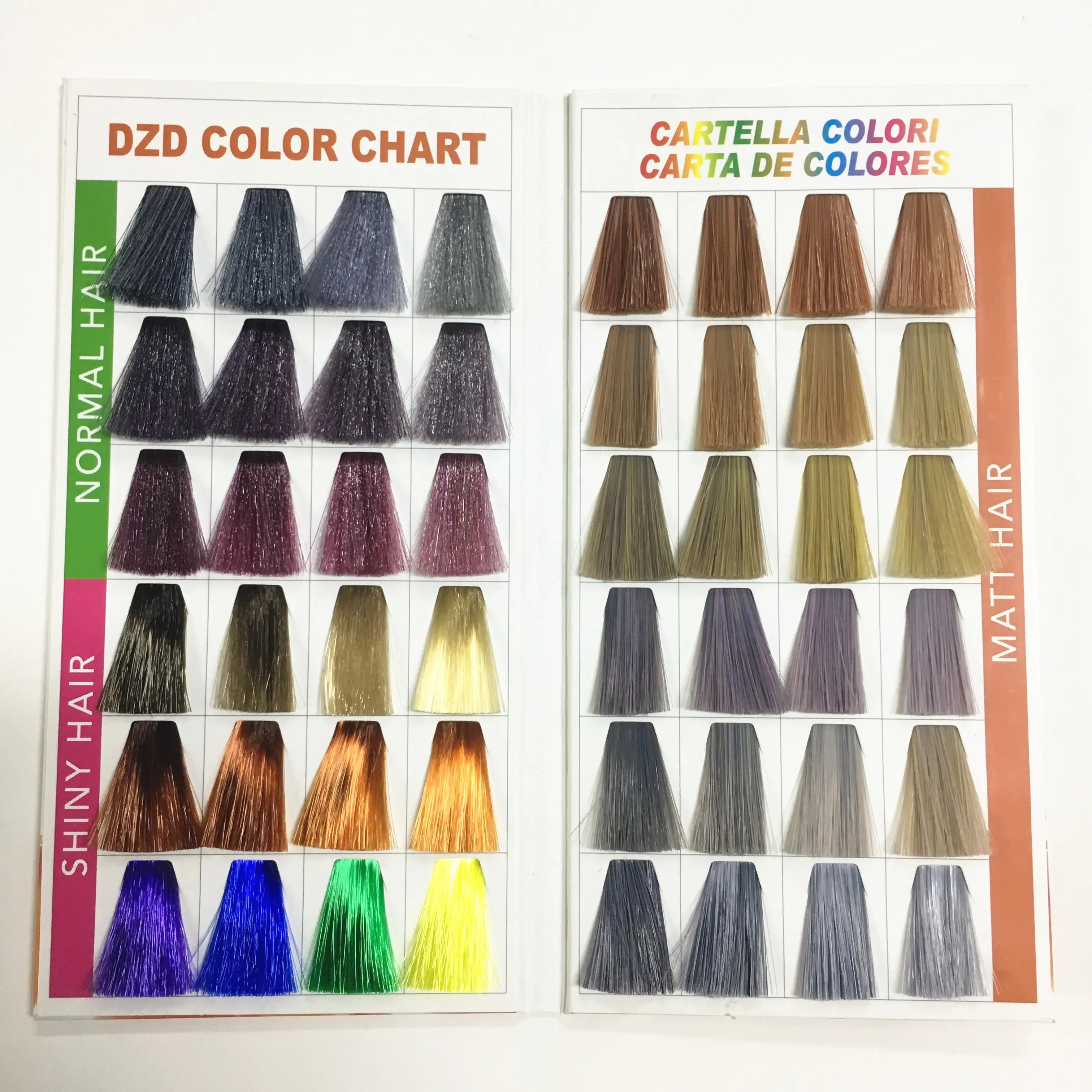 Tabella di Campione di Colore dei capelli, Tinture per Capelli Tabella di Colore Per Il Colore Dei Capelli