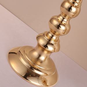 Portacandele in cristallo romantico stile europeo nuovo Design per la casa decorazione per feste in metallo placcato per matrimoni - Product Image 6