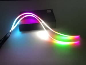 Automotive LED bianco flessibile DRL ambra tornante tornante striscia-nuovo stato di illuminazione flusso serie tubi a caccia di flusso - Product Image 5