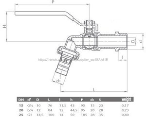 jardin d'eau du <span class=keywords><strong>robinet</strong></span> levier type de vanne poignée rouge 1/2 "avec <span class=keywords><strong>bouchon</strong></span> <span class=keywords><strong>flexible</strong></span> - Product Image 2
