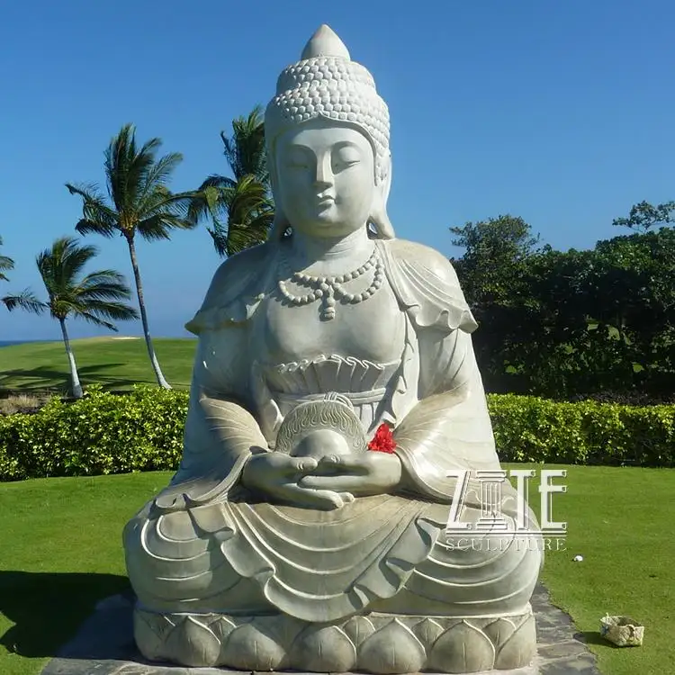 Hochwertiger Thai Stein Medizin Buddha Statue Garten