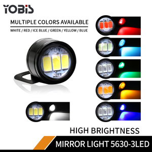 Yobis Eagle Eye DRL feux arrière LED lampes stroboscopiques à montage sur miroir lumineux constant pour <span class=keywords><strong>moto</strong></span> 12V matériau en aluminium style de voiture - Product Image 2