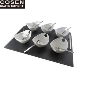 Bandeja de presentación de pizarra, juego de platos para servir, aperitivos, venta al por mayor de fábrica - Product Image 4