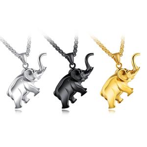 Perhiasan Thailand Kalung Liontin Gajah Lucu - Product Image 1