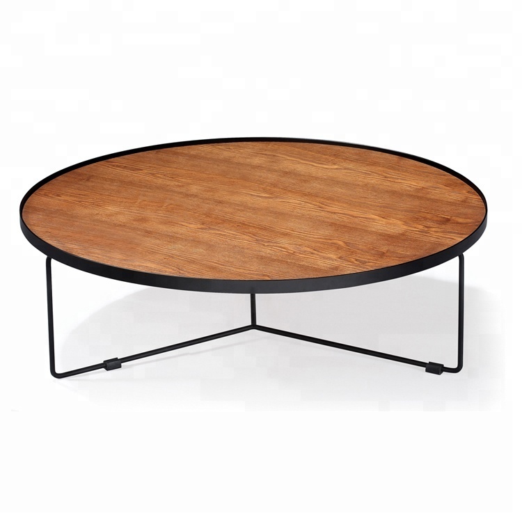 Forme rectangulaire table basse/table à thé/table d'appoint avec structure en métal