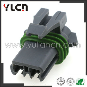 2 <span class=keywords><strong>p</strong></span> agua alambre eléctrico enchufe conector con anillo verde a prueba de agua de plástico - Product Image 1