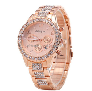 Reloj de Pulsera para Hombre Alli <span class=keywords><strong>Baba</strong></span> Com, Reloj de Ginebra con Pedrería, Reloj de Pulsera Dorado - Product Image 3