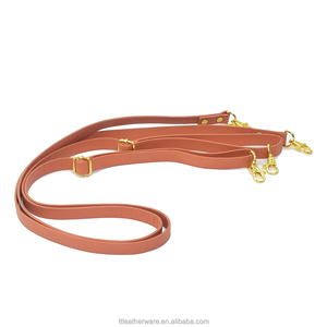Double Paddle Cow Leather Handles Adjustable Long Strap - Product Image 1