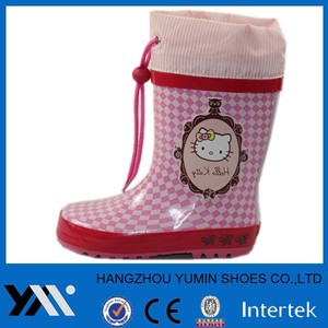 encantadora <span class=keywords><strong>botas</strong></span> <span class=keywords><strong>de</strong></span> goma para los niños con una etiqueta <span class=keywords><strong>de</strong></span> <span class=keywords><strong>gato</strong></span> - Product Image 1