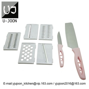 UJ-KT704 Juego de Utensilios de <span class=keywords><strong>Cocina</strong></span> de Plástico de 9 Piezas, <span class=keywords><strong>Popular</strong></span>, con Tabla de Cortar, Colador Plegable, Cuchillo y Rallador - Product Image 4