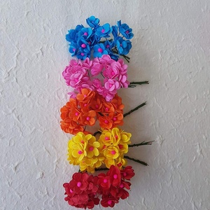 ตากระดาษสีสันสดใสแบบทำมือ,ชุดดอกไม้สำหรับตกแต่งสมุดภาพงานฝีมือขนาด100ซม. จำนวน1.5ชิ้น - Product Image 1