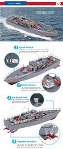 Haute qualité 1:115 Rc Boat télécommande Speed Racing Ship Toy à vendre avec des prix bas en plastique pour enfants et adultes - Product Image 3