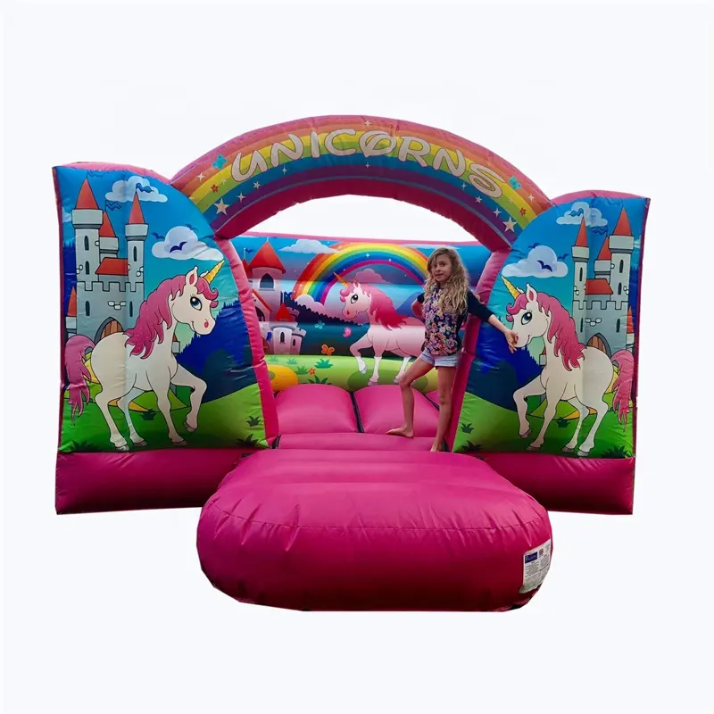 Hot Sale Anak Dewasa Udara Besar Goyang Mainan Harga Unicorn Inflatable Ing Castle