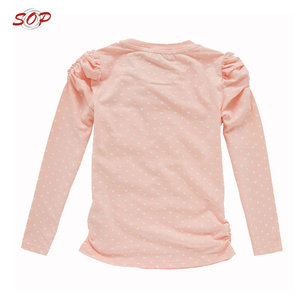 Top de diseño de cuello redondo para niños, última <span class=keywords><strong>blusa</strong></span> de otoño para niños, diseño de <span class=keywords><strong>blusa</strong></span> para niña bebé - Product Image 2