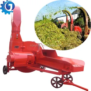 Big capacity grass stalk leaves chaff straw chopping machine for animal feed