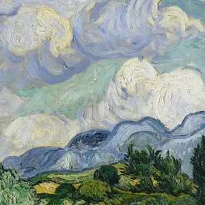 Campo di grano Cipressi Astratta Della Tela di canapa di Arte Van Gogh Dipinti Ad Olio Riproduzione