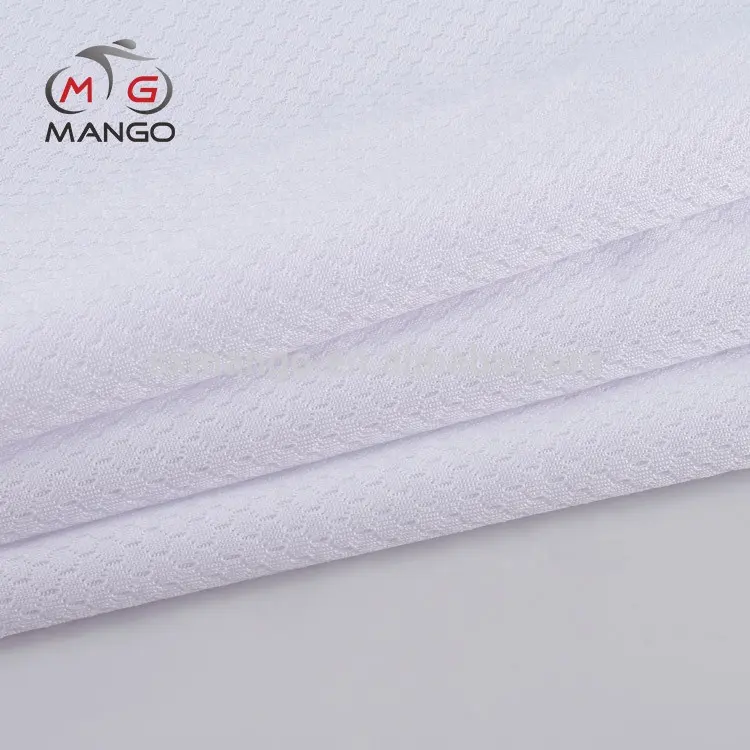 mesh clothing cycling 100% polyester interlock honeycomb polyester fabric
