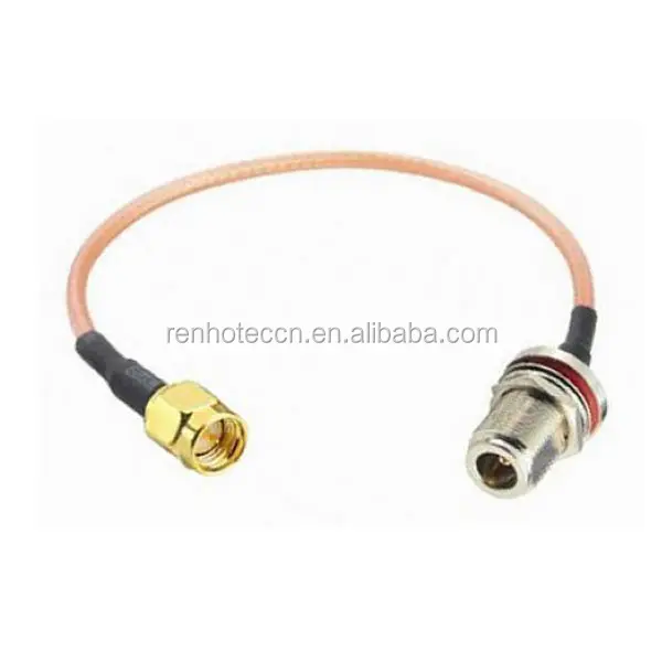 N Type Female to RP SMA RP-SMA Male LMR400 Jumper Coax RF Cable Adapter Waterproof