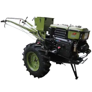 8-15HP bonne qualité démarrage électrique démarrage à la main mini tracteur diesel marche tracteur tracteur à main cultivateur