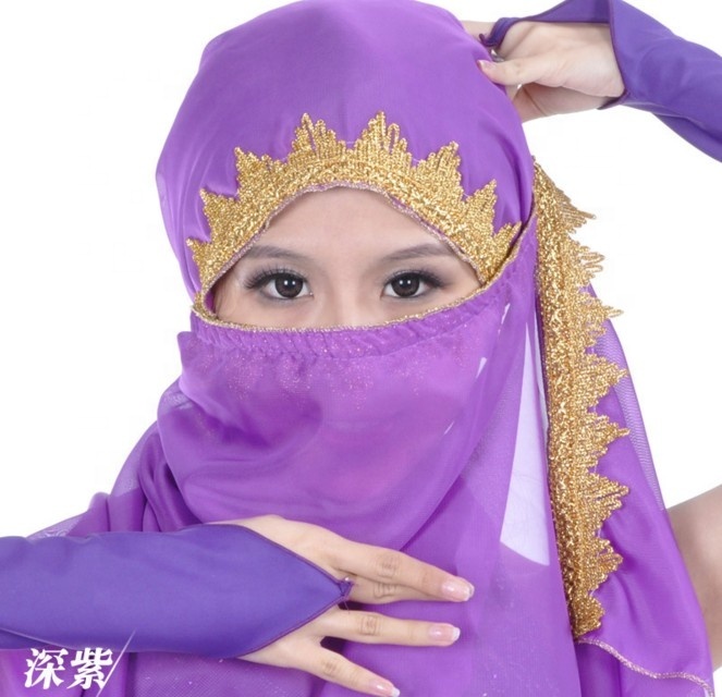 210x95c 12 Color Highlights Shinning Spot Hand Scarf Belly Dance...