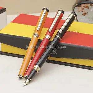 Picasso 908 Fountain Pen/Century Pioneer (Brilliant Kuning) Iridium Fountain Pen/Mahasiswa Tinta Pena