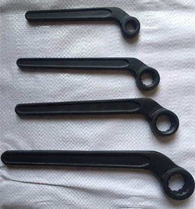 Chave de Boca Curva Tipo Alemão, Chave de Caixa Curva Simples em Aço de Alta Resistência C45 # - Product Image 4