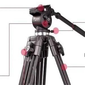 Yüksek qualityWeifeng 717 tripod/monopod/profesyonel kamera tripodu üç-boyutlu Video kamera WF717 Tripod sıvı Pan başkanı