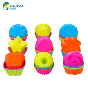 Không Dính Cupcake Liners Silicone Muffin Cup, Cấp Thực Phẩm Cupcake Baking Khuôn Tái Sử Dụng Baking Cups