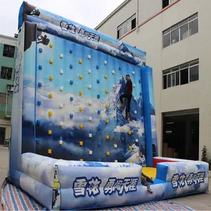 थोक रॉक क्लाइम्बिंग दीवार-वयस्कों के लिए Inflatable चढ़ाई की दीवार आउटडोर खेल Inflatable रॉक क्लाइम्बिंग